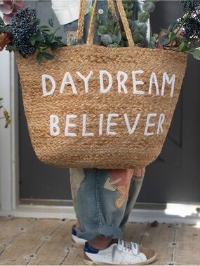 Sugarboo & Co. • Daydream Believer Jute Tote Bag